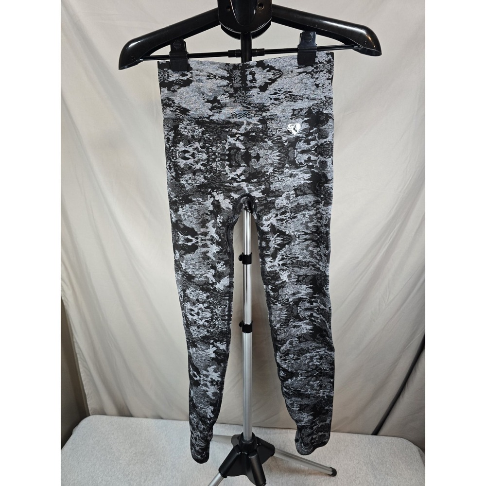 Womens Best Yoga‎ Pants Grey And White Size Large L